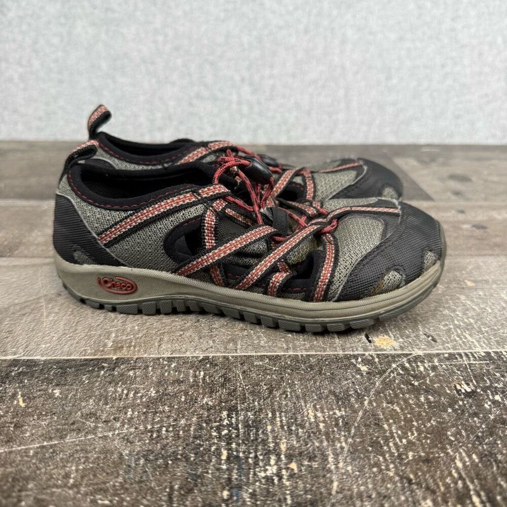 Chaco Performance Size 12 Unisex Kids Junior Athletic Shoes Gray Lace Up